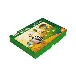 24 Parça Yer Puzzle Çiftlikte