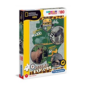 Clementoni 180 Parça Puzzle National Geographic Kids Wildlife Expedition 29207