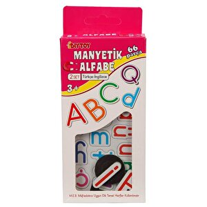 Diytoy Manyetik Türkçe İngilizce Alfabe 66 Parça