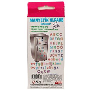 Diytoy Manyetik Türkçe İngilizce Alfabe 66 Parça