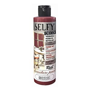 Selfy Decor Vernikli Boya Burgundy 240cc