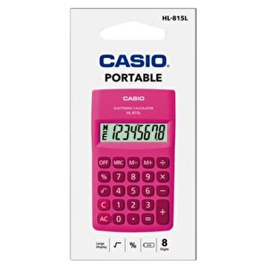 Hl-815l-pk 8 Hane Pembe Cep Tipi Hesap Makinesi