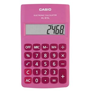 Hl-815l-pk 8 Hane Pembe Cep Tipi Hesap Makinesi