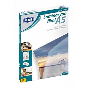 Laminasyon Filmi 125 Mic. A5 100lü 7705