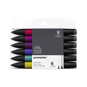 Winsor-newton Promarker 6lı Zengin Tonlar Kalem Seti 4832