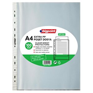 A4 Extra Pp Poşet Dosya 100lü Paket
