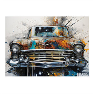 Retro Klasik Araba Art Mdf Poster 35cm X50cm 35x50 cm