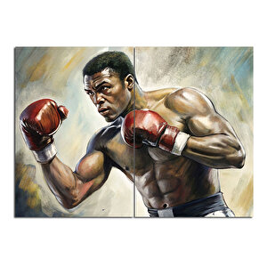 Muhammed Ali Boksör Dekoratif Mdf Tablo 70cmx 100cm 70x100 cm