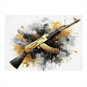 Ak-47 Tasarım Mdf Tablo 35cm X50cm 35x50 cm