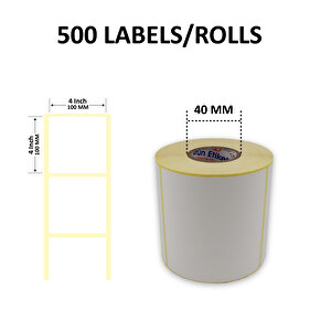 Eko Termal Rulo Etiket 100mm X 100mm 500 Adet