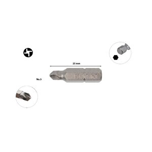Torq-set Uçlu No 3 X 25 Mm Bits Cb/863