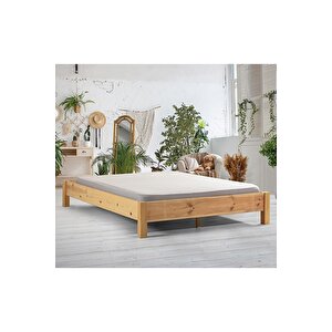 Enjoylifetasarım Doğal Ahşap Başlıksız Karyola 160x200 cm