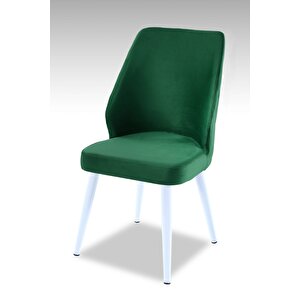 Puffy Sandalye - Babayface Yeşil - Metal Beyaz Ayak Yeşil