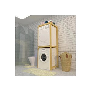 Enjoylifetasarım Doğal Ahşap Banyo Makine Organizeri