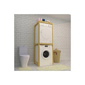Enjoylifetasarım Doğal Ahşap Banyo Makine Organizeri