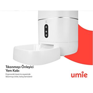 Umie Um-pf2021a Otomatik Yem Kabı Sesli Mesajlı 6l Wifi Tuya Destekli Akıllı Kedi Köpek Besleyici