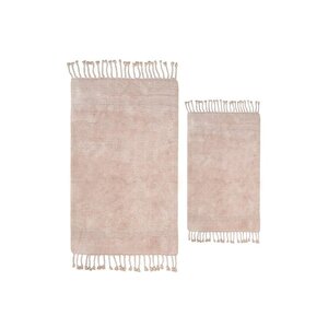 İrya Paloma Banyo Paspası 2'li Pudra 40x60+60x90 Pudra