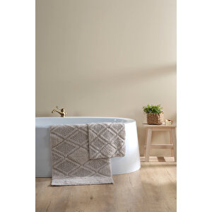 İrya Maxi Banyo Paspası 2'li Bej 40x60+60x90 Bej