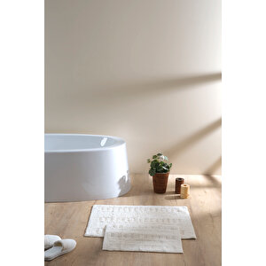 İrya Togo Banyo Paspası 2'li Ekru 40x60+60x90 Ekru