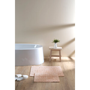 İrya Togo Banyo Paspası 2'li Somon 40x60+60x90 Somon