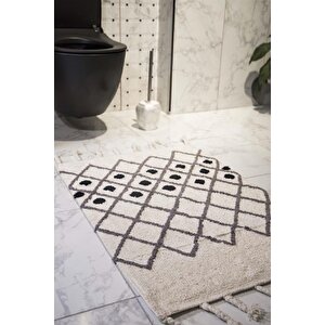 İrya Neveda Banyo Paspası Gri 60x90 Gri