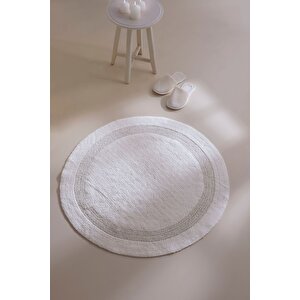 Puffed Banyo Paspası Ekru 100x100 Ekru