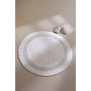 Puffed Banyo Paspası Ekru 100x100 Ekru