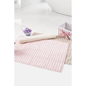 İrya Crimp Yüz Havlusu Paspas Pudra 50x70 Pudra