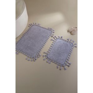İrya Lorna Banyo Paspası 2'li Mor 40x60+60x90 Mor