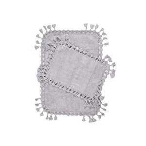 İrya Lorna Banyo Paspası 2'li Mor 40x60+60x90 Mor