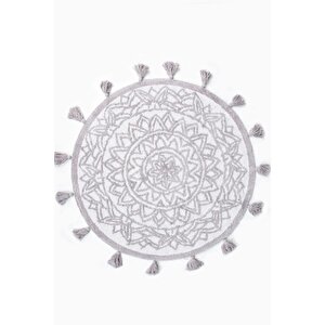 İrya Pina Banyo Paspası White-grey 100x100 Gri