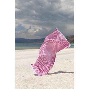 Juniper %100 Pamuk Peştemal Pembe 90x170 Pembe
