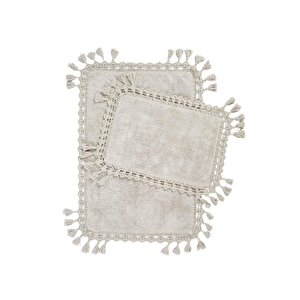 İrya Lorna Banyo Paspası 2'li Gri 40x60+60x90 Gri