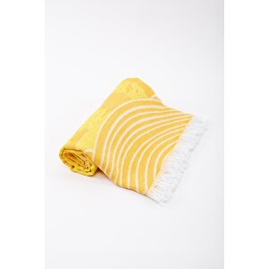 Diskus %100 Pamuk Peştemal Sarı 90x170