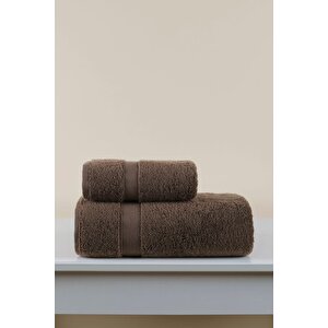 Luxe Yüz Havlusu Acı Kahve 50x90 Kahve