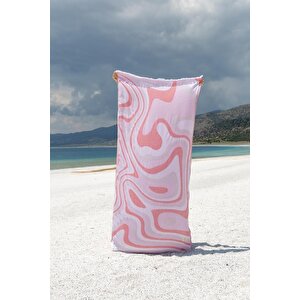 Solora %100 Pamuk Peştemal Pembe 90x170 Pembe