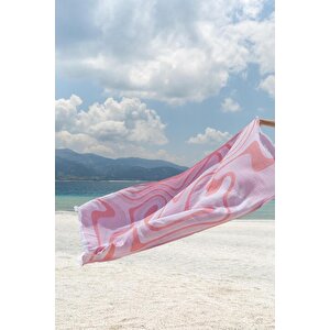 Solora %100 Pamuk Peştemal Pembe 90x170 Pembe