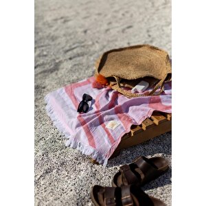 Solora %100 Pamuk Peştemal Pembe 90x170