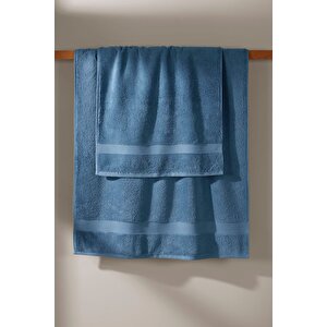 Luxe Banyo Havlusu Petrol Mavi 70x140 Mavi