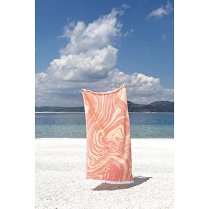 Sahara %100 Pamuk Peştemal Turuncu/sarı 90x170 Turuncu Sarı