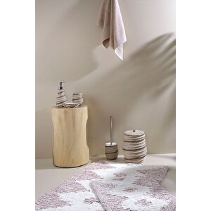 İrya Mistic Banyo Paspası 2'li Rose 40x60+60x90 Gül Kurusu