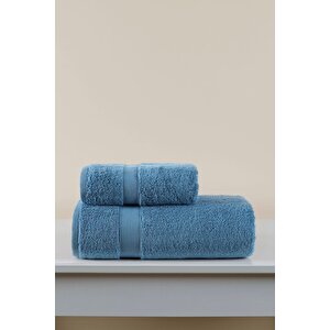 Luxe Yüz Havlusu Petrol Mavi 50x90 Mavi