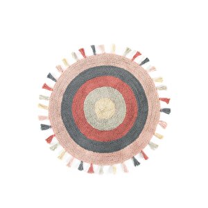 İrya Pamuk Banyo Paspası Laura Pembe 100x100 Pembe