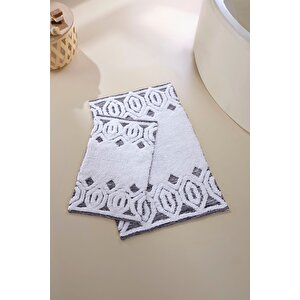 İrya Sherry Banyo Paspası 2'li Gri 40x60+60x90 Gri