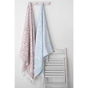 İrya Scala Banyo Havlusu Kahve 90x170 Kahve