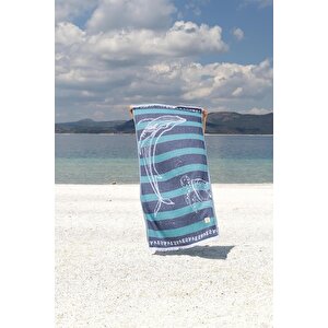Ocean %100 Pamuk Peştemal Lacivert 90x170 Lacivert