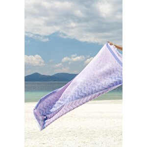 Amara %100 Pamuk Peştemal Pembe/mavi 90x170 Mavi Pembe