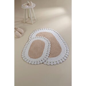 Bianca Banyo Paspası Açık Kahve 40x60+60x90 Açık Kahve