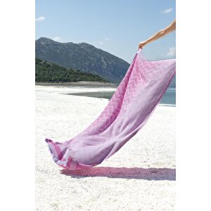 Amara %100 Pamuk Peştemal Pembe 90x170 Pembe