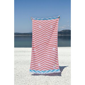 Nova %100 Pamuk Peştemal Turuncu 90x170 Turuncu